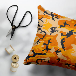Coussins Décoratifs Camouflage orange, Militaire, Armée