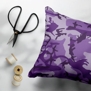 Coussins Décoratifs Camouflage Violet, Militaire, Armée