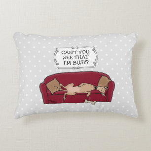 Coussins Décoratifs Canapé Greyhound (fawn) Chien Lazy Dormir Drôle