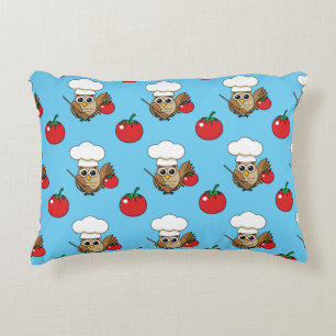 Coussins Décoratifs Caricature de Chouette à Cuisine mignonne