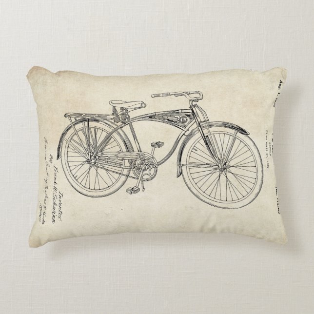 Coussins Décoratifs Carreau de bicyclette de Schwinn (Devant)