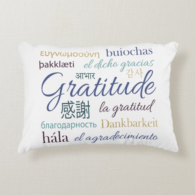 Coussins Décoratifs Carreau de gratitude (Devant)