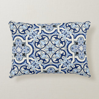Coussins Décoratifs Carreaux marocains : Bleus Motifs magnifiques.