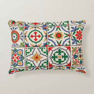 Coussins Décoratifs Carrelage marocain : Motif coloré sans couture.