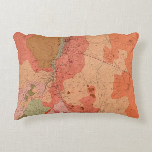 Coussins Décoratifs Carte géologique du secteur de Washoe (Devant)