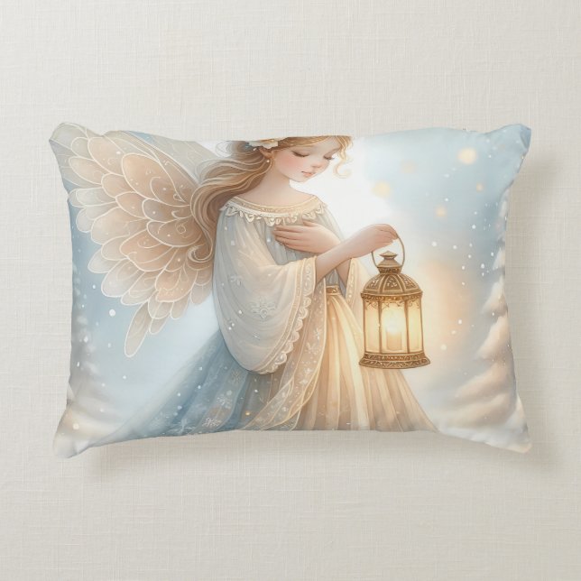Coussins Décoratifs Celestial Winter Angel Lantern of Comfort (Devant)