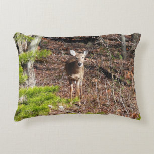 Coussins Décoratifs Cerfs Adorables dans la Photographie de Nature en