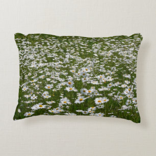 Coussins Décoratifs Champ de pâquerettes Fleurs sauvages d'Alaska