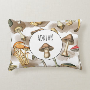 Coussins Décoratifs Champignons vintages de Forêt Rustique