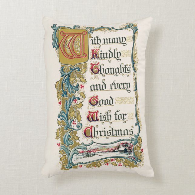 Coussins Décoratifs Chaque bon souhait pour Noël (Devant(Vertical))