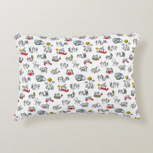 Coussins Décoratifs Chats amusants, lait et magie.