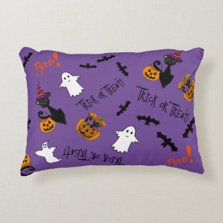 Coussins Décoratifs Chats, chauves-souris et fantômes d'Halloween