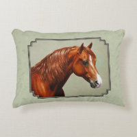 Chestnut Morgan Cheval Sage Vert