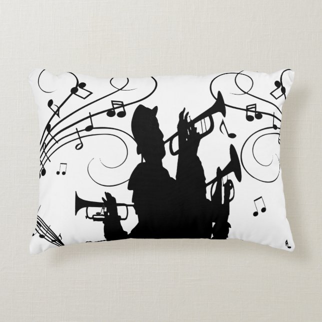 Coussins Décoratifs Cheval Section Trumpet Jazz Music (Devant)