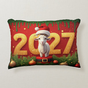 Coussins Décoratifs Chèvre de Noël Douillette Idée Cadeau de Fêtes