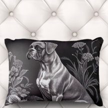 Chien de boîte vintage avec Motif Floral | Accent
