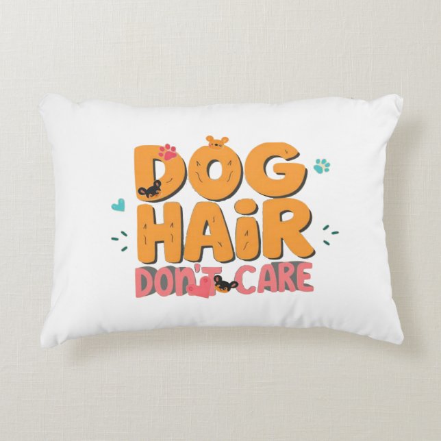 Coussins Décoratifs Chiens Cheveux Don, pas d'attention (Devant)