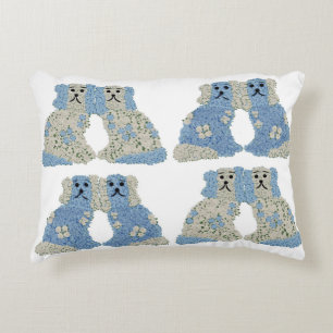 Coussins Décoratifs Chiens du Staffordshire Ginger Jars Magnolias