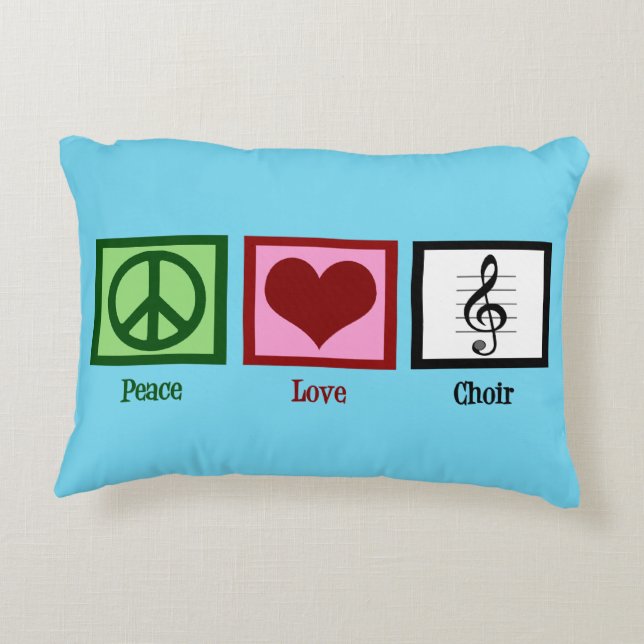 Coussins Décoratifs Choeur d'amour de paix (Dos)
