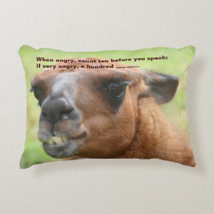 Coussins Décoratifs Citation Llama Anger Inspiration