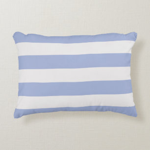 Coussins Décoratifs Classé Côtier Chic Bleu Clair Bleu Blancs