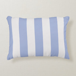 Coussins Décoratifs Classé Côtier Chic Bleu Clair Bleu Blancs