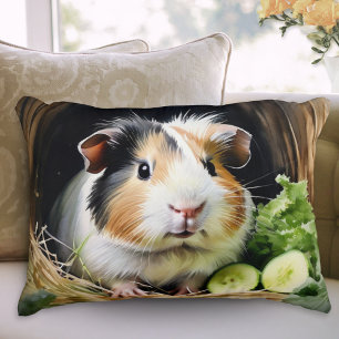 Coussins Décoratifs Cochon d'Inde Cavy Animal de Compagnie Aquarelle 