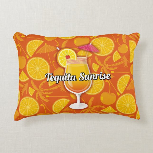 Coussins Décoratifs Cocktail Tequila Sunrise (Devant)