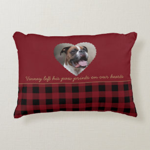Coussins Décoratifs Coeur Plaid Buffalo personnalisé
