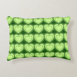 Coussins Décoratifs Coeurs Abstraits modernes - Vert citron vert