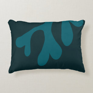 Coussins Décoratifs Cœurs Bleu Organique Moderne