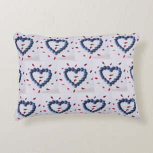 Coussins Décoratifs Coeurs bleuets mignons
