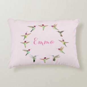 Coussins Décoratifs Colibri rose