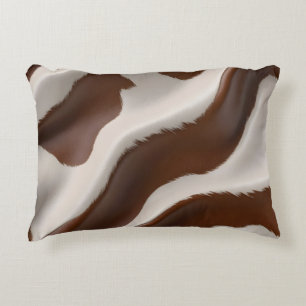 Coussins Décoratifs Collection élégante en cuir de vache synthétique d