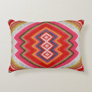 Coussins Décoratifs Coloré alpaga mohair sweater ornement closeup.