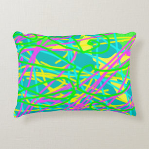 Coussins Décoratifs Coloriez Mes Rêves Motif Gribouillage Expressif Ar
