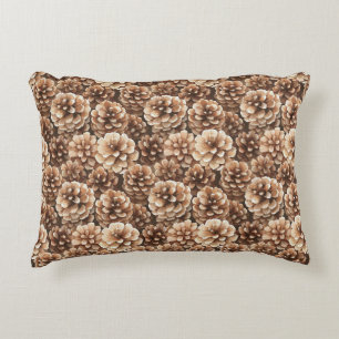 Coussins Décoratifs Cônes de pin marron Nature 