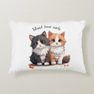 Coussins Décoratifs Confortable, noir et blanc, gingembre et chat blan