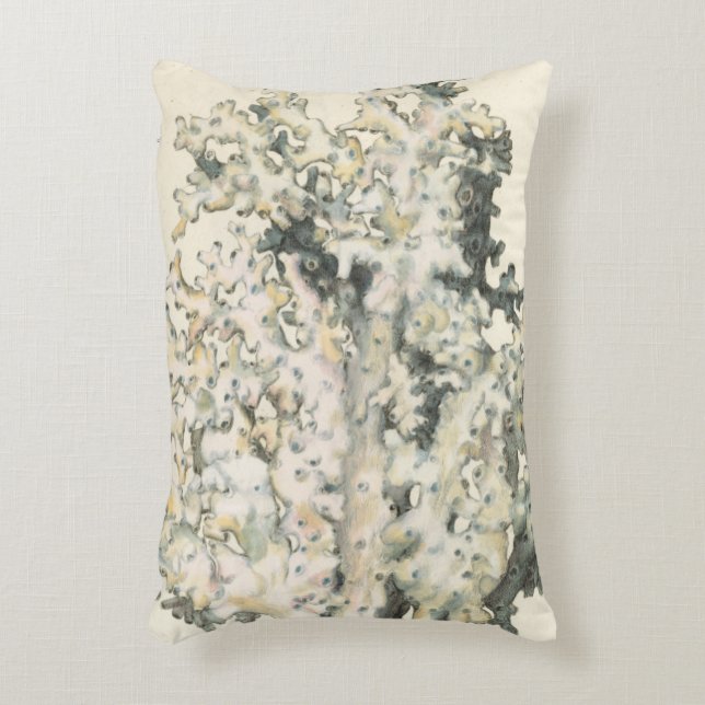 Coussins Décoratifs Corail d'aquarelle antique (Devant(Vertical))