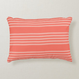 Coussins Décoratifs Corail vivant cinq bandes motif