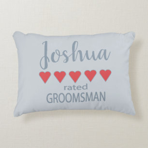 Coussins Décoratifs Cortège de mariage et de noce 5 cœurs garçon d'hon