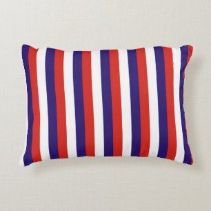 Coussins Décoratifs Costa Rica laos drapeau bandes bleu rouge blanc mo