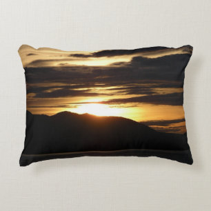 Coussins Décoratifs Coucher de soleil en Alaska III Photographie magni