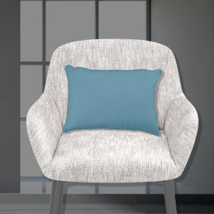 Coussins Décoratifs Couleur Uni Bleu Paon Poussiéreux de Base 28x42 cm