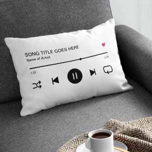 Coussins Décoratifs Couples de streaming musical personnalisé