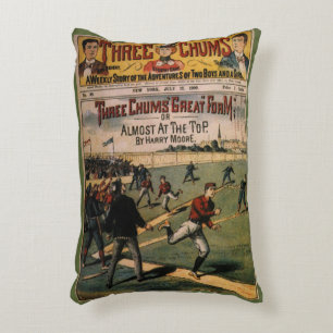 Coussins Décoratifs Couverture du magazine Vintage Sports Baseball Thr