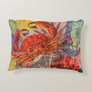 Coussins Décoratifs Crabe Plage Nautique Art de la mer