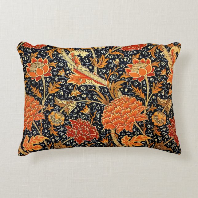 Coussins Décoratifs Cray, un beau design William Morris, (Devant)