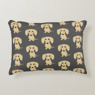 Coussins Décoratifs Cream Short Haired Dachshund Motif