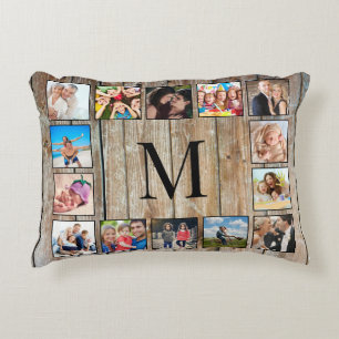 Coussins Décoratifs Create Your Custom Photo Collage Rustic Farmhouse